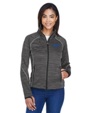 Bishop Mac Ladies Flux Melange Bonded Fleece Full Zip