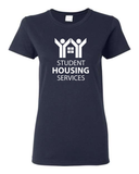 Student Housing Women's Cotton T-Shirt - Front Silkscreen