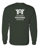 Student Housing Cotton Long Sleeve T-Shirt - Back Design