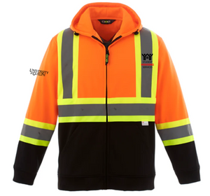 Student Housing Full Zip Hi Vis Hoodie