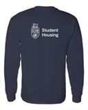 Student Housing Cotton Long Sleeve T-Shirt - Back Design