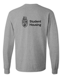 Student Housing Cotton Long Sleeve T-Shirt - Back Design