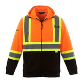 Student Housing Full Zip Hi Vis Hoodie