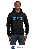 Bishop Mac Champion® Hooded Sweatshirt - Celtics Full Front Design