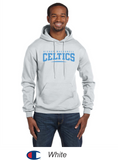 Bishop Mac Champion® Hooded Sweatshirt - Celtics Full Front Design